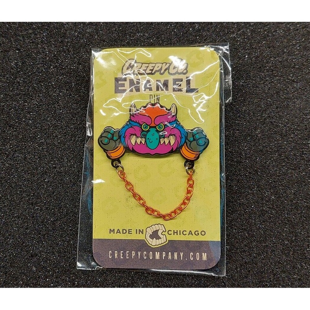 Creepy Co. My Pet Monster With Chain Enamel Pin